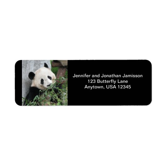 Giant Panda, Black Return Address Labels