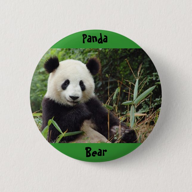 giant-panda-china-big(1), Panda , Bear 6 Cm Round Badge (Front)