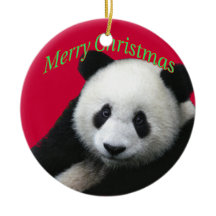 Giant Panda Christmas Ornament