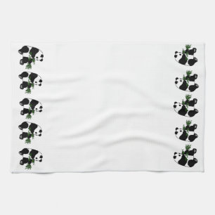 Giant Panda Eats Bamboo Tea Towel