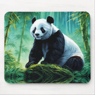 Giant Panda in Bamboo Forest Mouse Mat