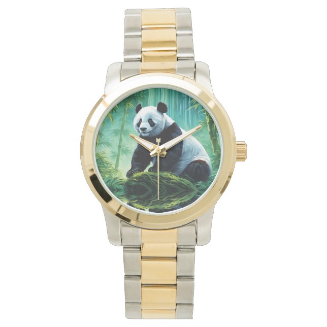 Giant Panda in Bamboo Forest Watch (Front)
