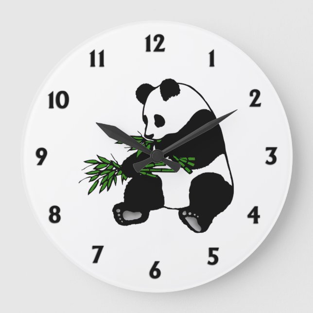 Giant Panda Large Clock (Front)