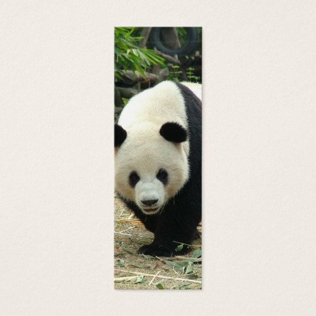 Giant panda mini bookmark (Front)