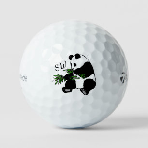 Giant Panda Monogram Golf Balls