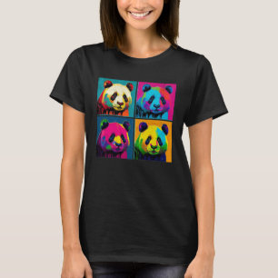 Giant Panda Pop Illustration Colourful Animal Men T-Shirt