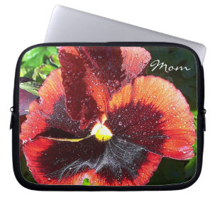 Giant Pansy Flower "Mum" Laptop Sleeve