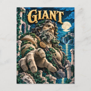 Giant, Paper Cut Monster Postcard