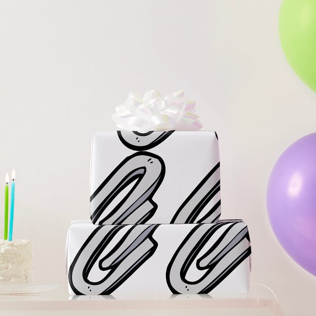 Giant Paperclip Wrapping Paper (Creator Uploaded)