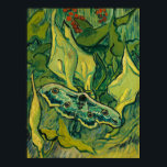 Giant Peacock Moth, 1889 by Vincent van Gogh Poster<br><div class="desc">Vincent van Gogh - Giant Peacock Moth,  1889. 
Vincent Willem van Gogh (1853-1890) was a Dutch Post-Impressionist painter who posthumously became one of the most famous and influential figures in Western art history.</div>