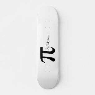 Giant "Pi" Symbol & 3.14... Skateboard