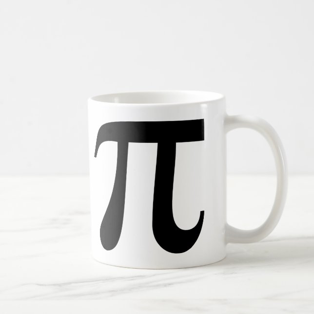 Giant "Pi" Symbol Coffee Mug (Right)