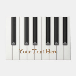 Giant Piano Keys Personalizable in 4 Colours 24x36 Doormat