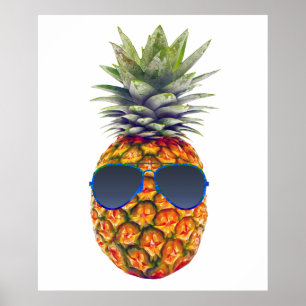Giant Pineapple Wearing Sunglasses, Foodies, ZSSG Poster
