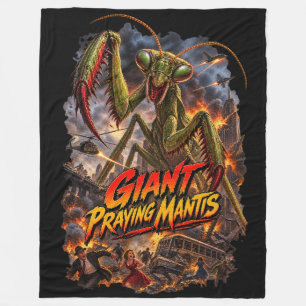 Giant Praying Mantis Fleece Blanket