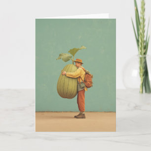 Giant Pumpkin Hug  Card