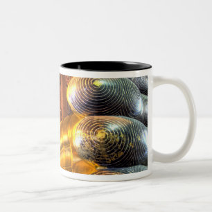 Giant reclining Buddha inside temple, Wat Pho, Two-Tone Coffee Mug