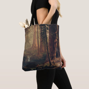 Giant Redwood Trees of California Albert Bierstadt Tote Bag