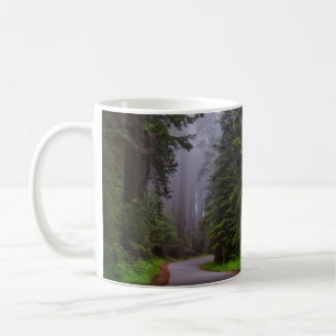 Giant Redwood Trees, Winding Road, National Park Coffee Mug