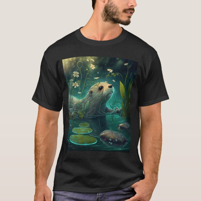 Giant River Otter Fans River Otter Habitat  3 T-Shirt (Front)