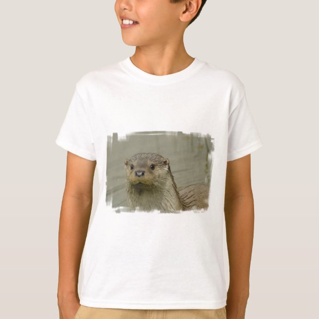 Giant River Otter Kid's T-Shirt (Front)