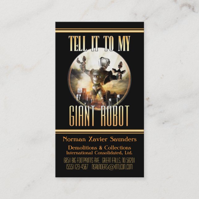 Giant Robot Business Card (Front)