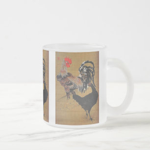 Giant Rooster, Itoh Gyakucyu Frosted Glass Coffee Mug