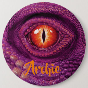 Giant round Badge with monogram Dragon's Eye