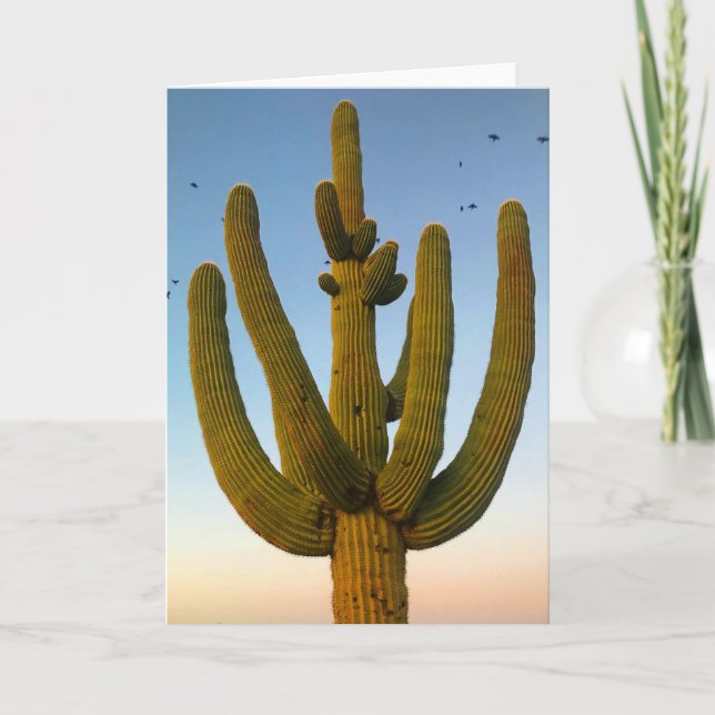 giant saguaro greeting card (blank inside) (Front)
