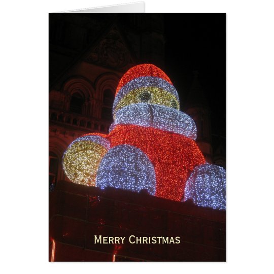 Giant Santa Claus, Christmas Market, Manchester -2 Card