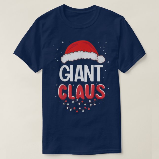 Giant Santa Claus Christmas Matching Costume  T-Shirt (Design Front)