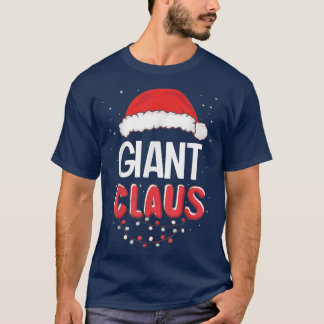 Giant Santa Claus Christmas Matching Costume  T-Shirt