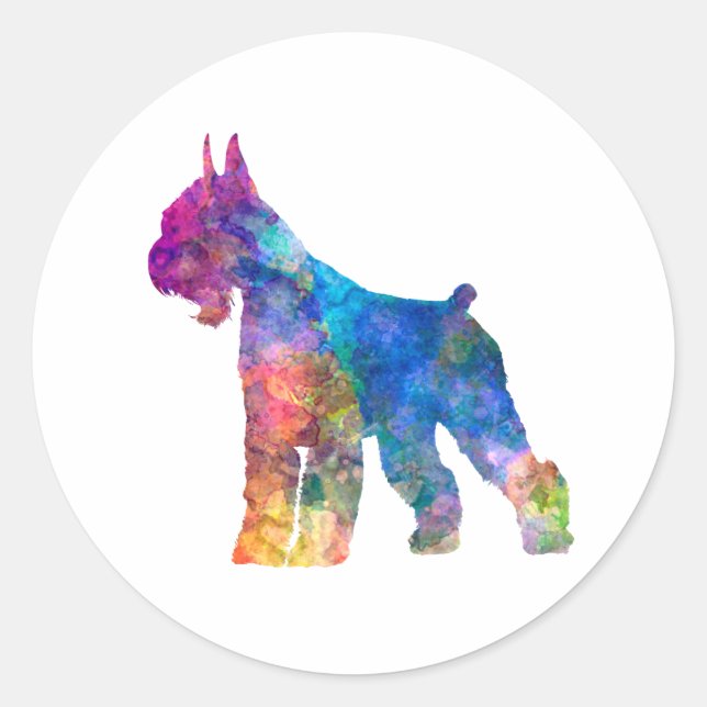 Giant Schnauzer 01-2 Classic Round Sticker (Front)