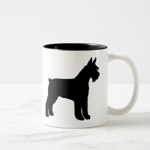 Giant Schnauzer (black) Two-Tone Coffee Mug