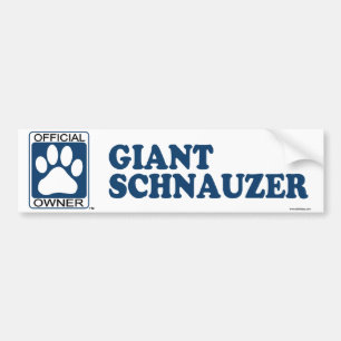 Giant Schnauzer Blue Bumper Sticker