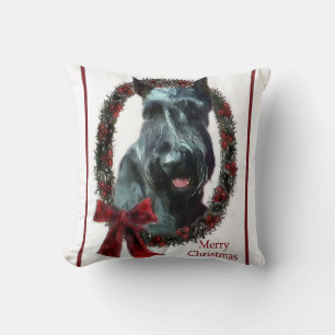 Giant Schnauzer Christmas Cushion