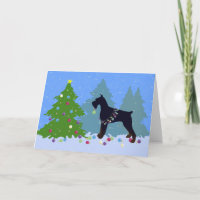 Giant Schnauzer Christmas Forest
