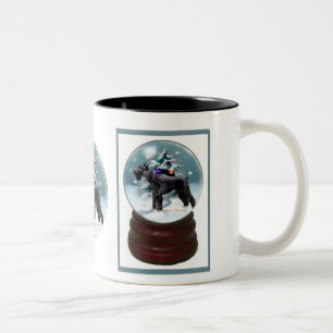 Giant Schnauzer Christmas Two-Tone Coffee Mug