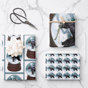 Giant Schnauzer Christmas Wrapping Paper Sheet