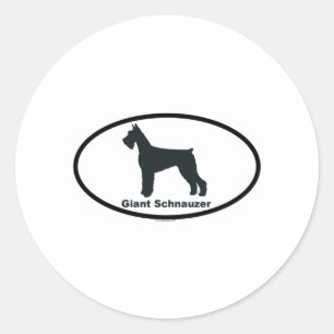 Giant Schnauzer Classic Round Sticker
