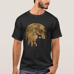 Giant Schnauzer Dog Moon Halloween Costume Dog Lov T-Shirt