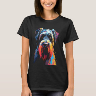 Giant schnauzer dog walking pet fan T-Shirt
