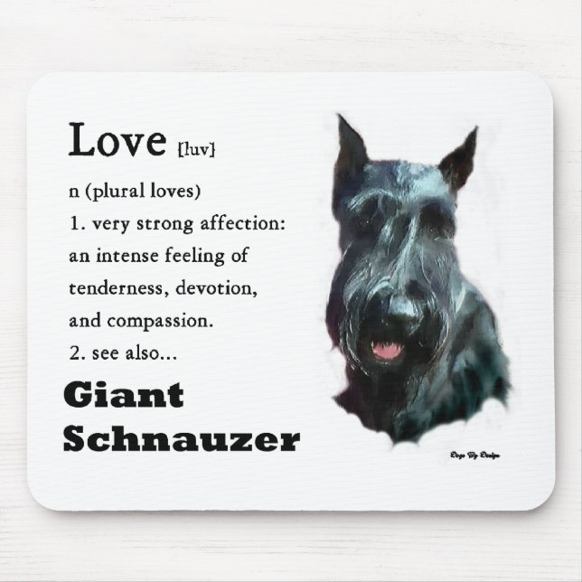 Giant Schnauzer Gifts Mouse Mat (Front)