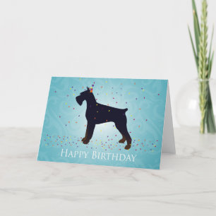 Giant Schnauzer Happy Birthday Design Card