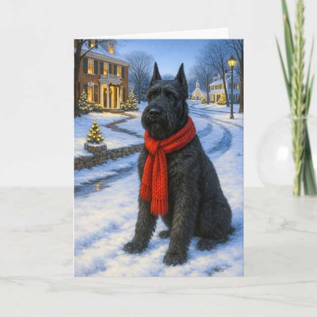 Giant Schnauzer Holiday  (Front)