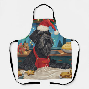 Giant Schnauzer Holiday Baking: Festive Christmas Apron