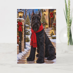 Giant Schnauzer Holiday Card