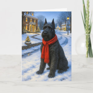 Giant Schnauzer Holiday  Card