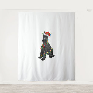 Giant Schnauzer Lover Xmas Santa Giant Schnauzer C Tapestry