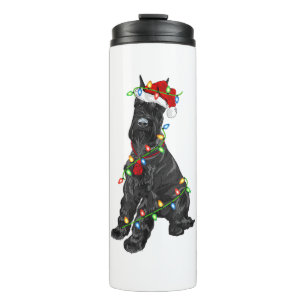 Giant Schnauzer Lover Xmas Santa Giant Schnauzer C Thermal Tumbler